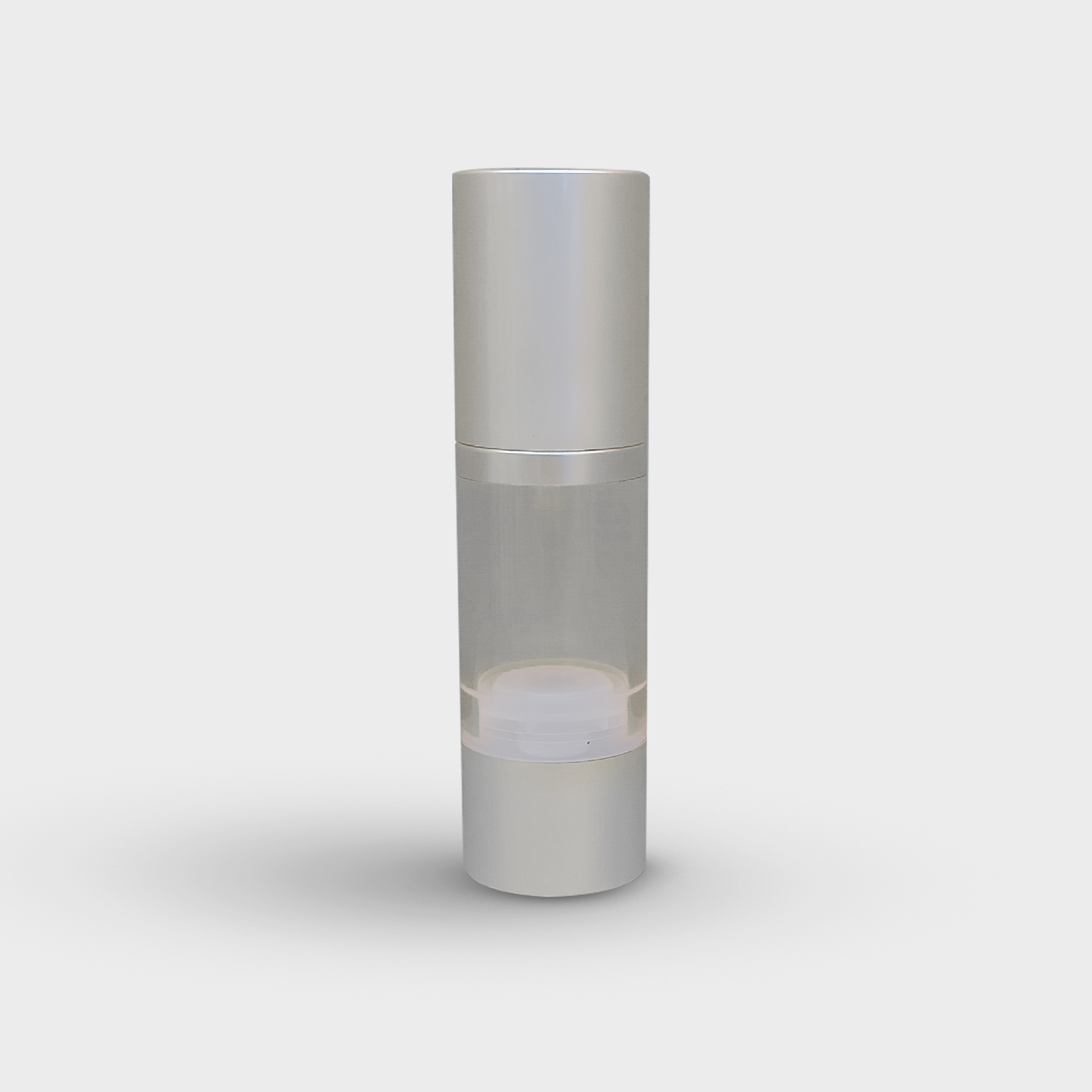 Acrylic airless bottle (Silver)