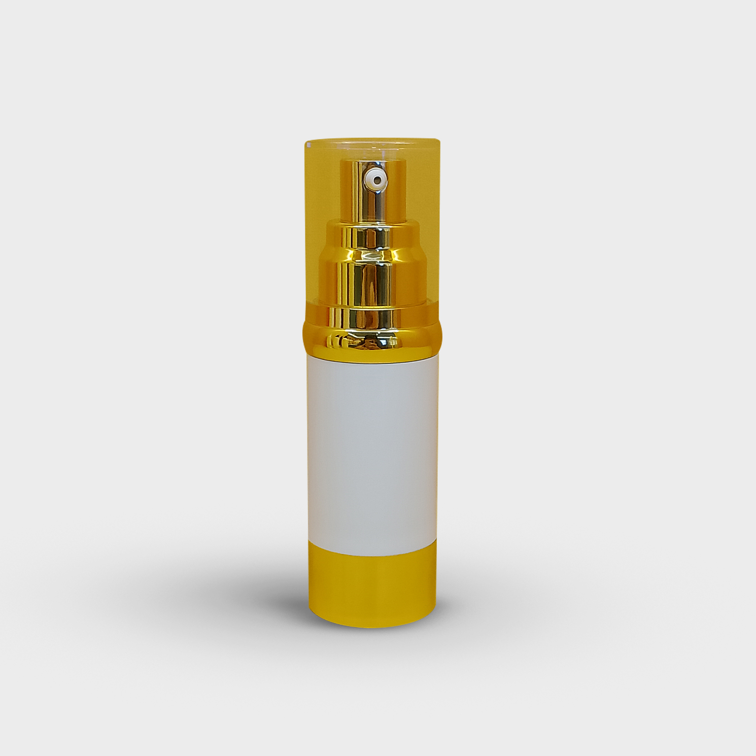Acrylic airless bottle (golden UV)