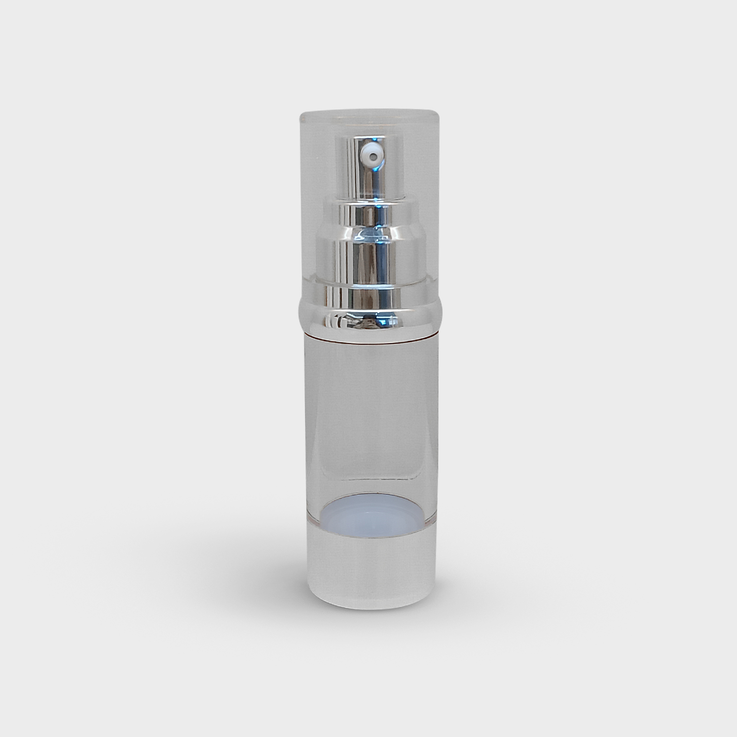 Acrylic airless bottle (shining silver)